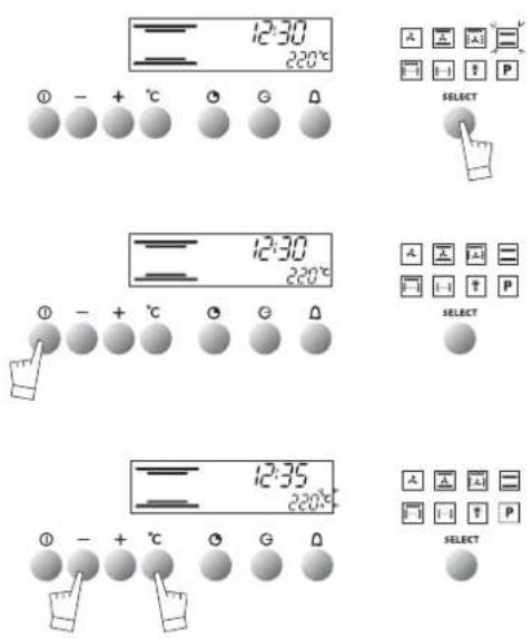 Atag ZX3211C - Resetting the time on the clock - 1