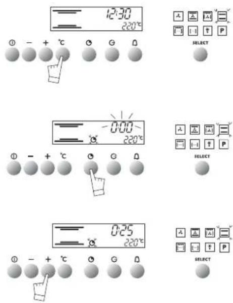 Atag ZX3211C - delaying the cooking - 1