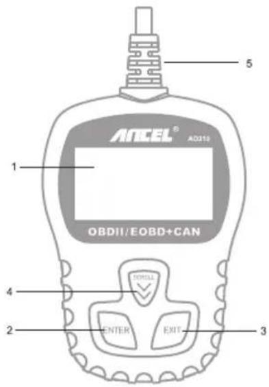 ANCEL AD210 - Description de l'Outil - 1