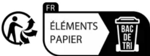 FR ÉLÉMENTS PAPIER BAC DE TRI