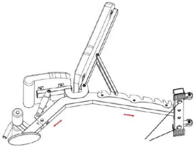 Sole Fitness SFI115 - Réglage du coussin du dossier du modèle SFI115 - 1