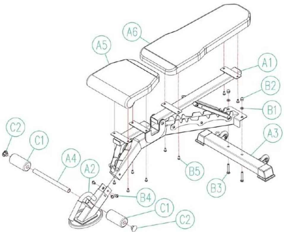 Sole Fitness SFI115 - PLAN détaillé - 1