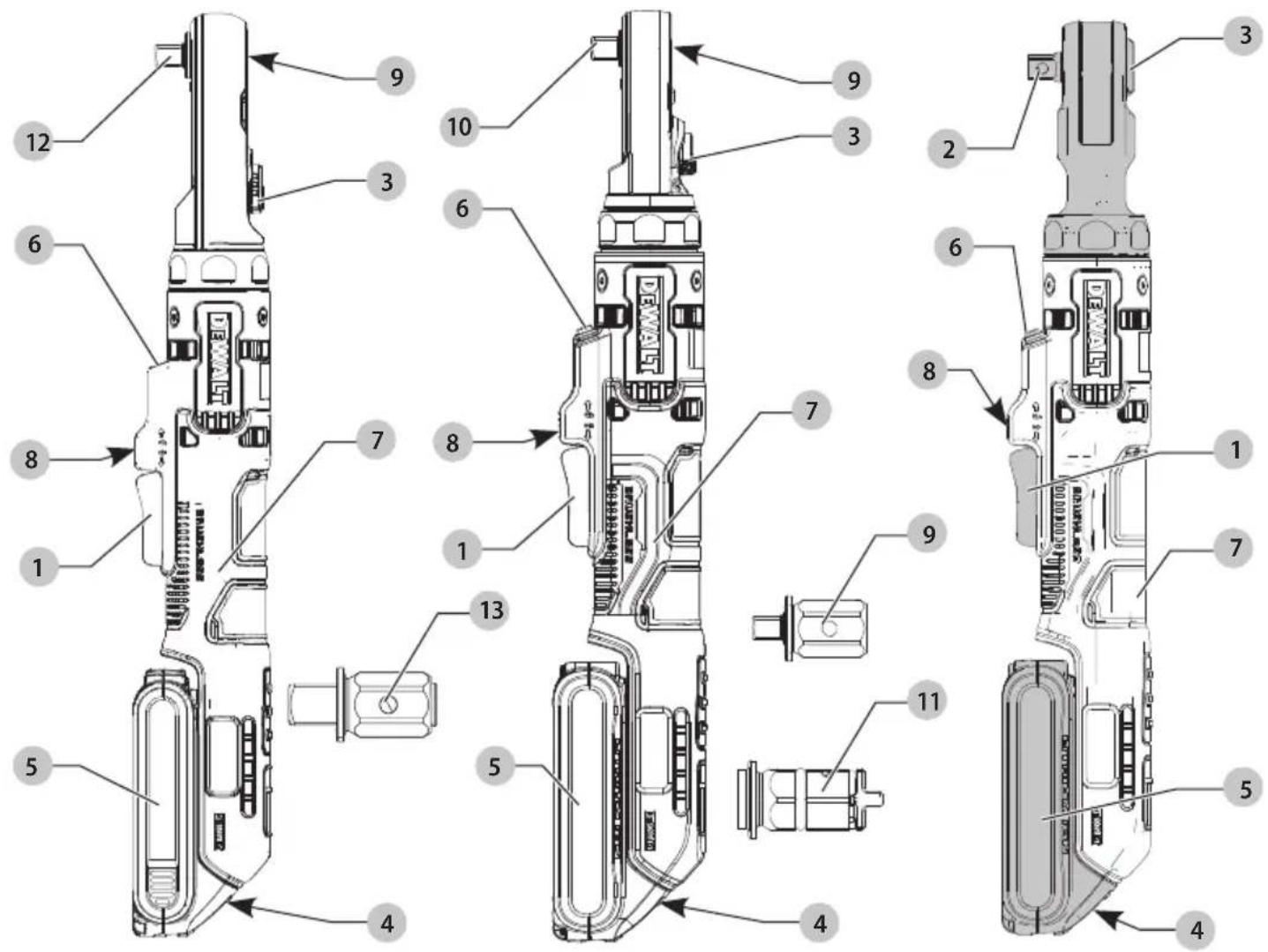 Technical diagram of a mechanical device with numbered components for identification and assembly reference.