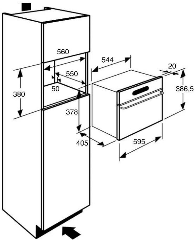 Atag SX3292C - Dimensions utiles du four - 1