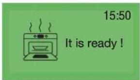 Atag ZX6011Q - Cooking with a cooking time selected : - 1