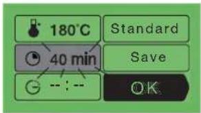 Atag ZX6011Q - - 5) The cooking time and the cooking end time. - 1