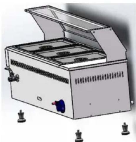 Royal Catering RC-BMG6037 - ASSEMBLING THE DEVICE - 1