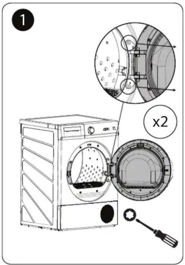 Pando PWS-8161 - CHANGE OF DOOR OPENING - 1