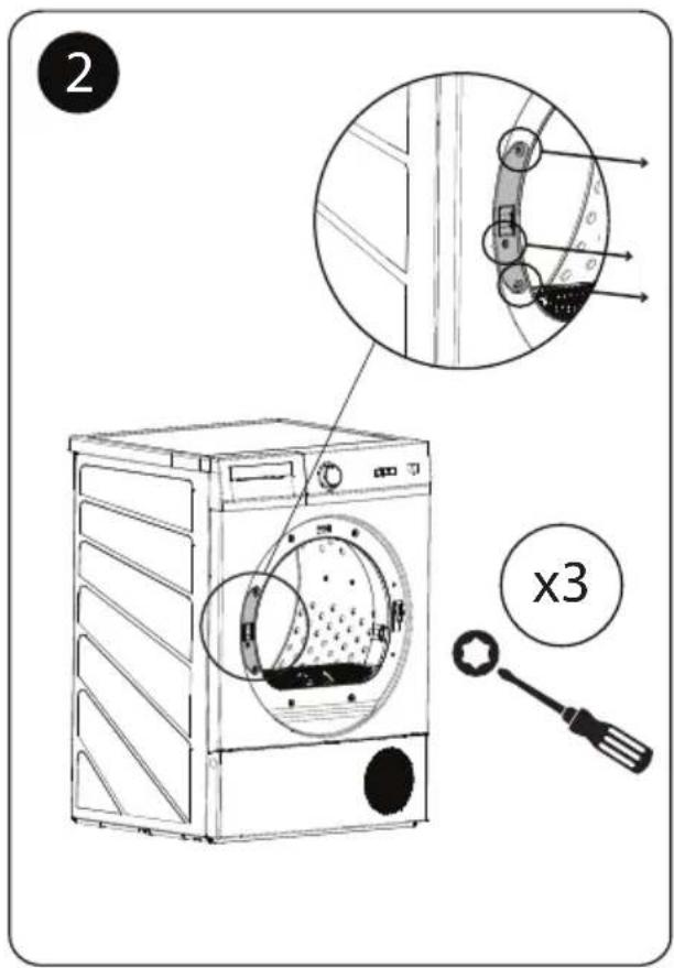Pando PWS-8161 - CHANGE OF DOOR OPENING - 2