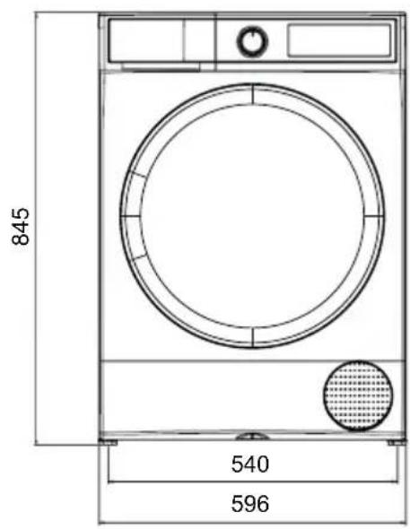 Pando PWS-8161 - PRODUCT MEASUREMENTS - 1