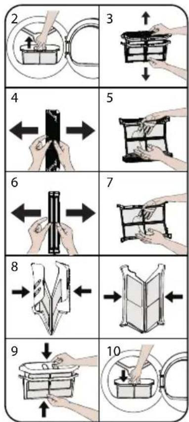 Pando PWS-8161 - Cleaning the lint filter - 1