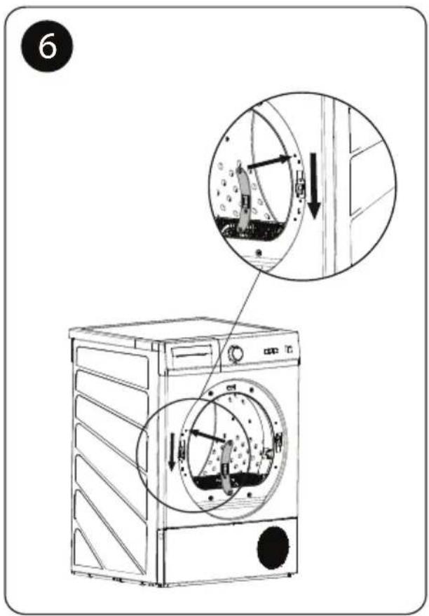 Pando PWS-8161 - CHANGE OF DOOR OPENING - 6