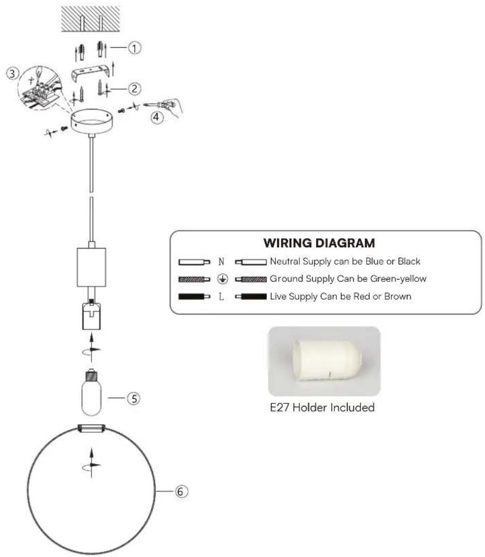 V-TAC VT-89025 - INSTALLATION INSTRUCTIONS - 1