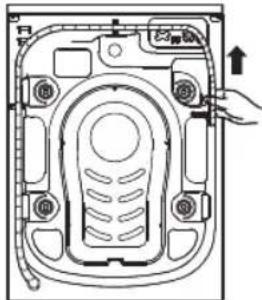 VALBERG WF 914 A-10 SD W180C - Connect the drain hose - 1