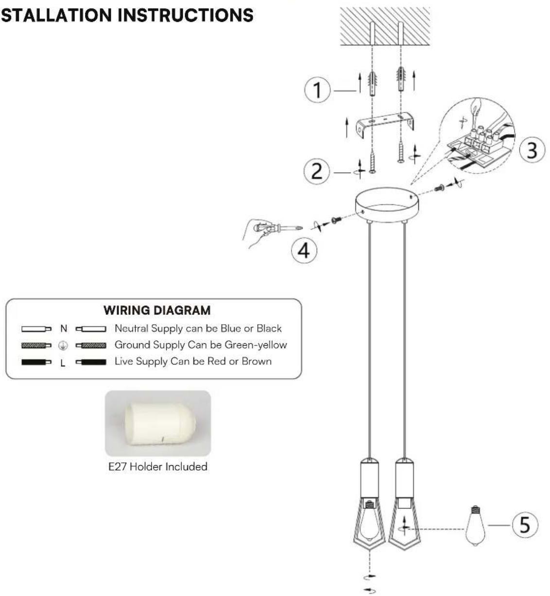 V-TAC VT-89017 - INSTALLATION INSTRUCTIONS - 1