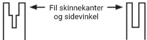 WORX WG327E - For å rengjøre stangskinnene: - 1