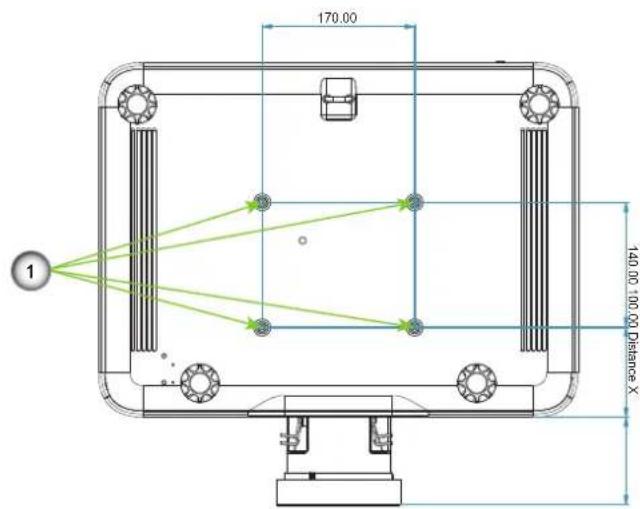 OPTOMA ZK1000 - Installation au plafond - 2
