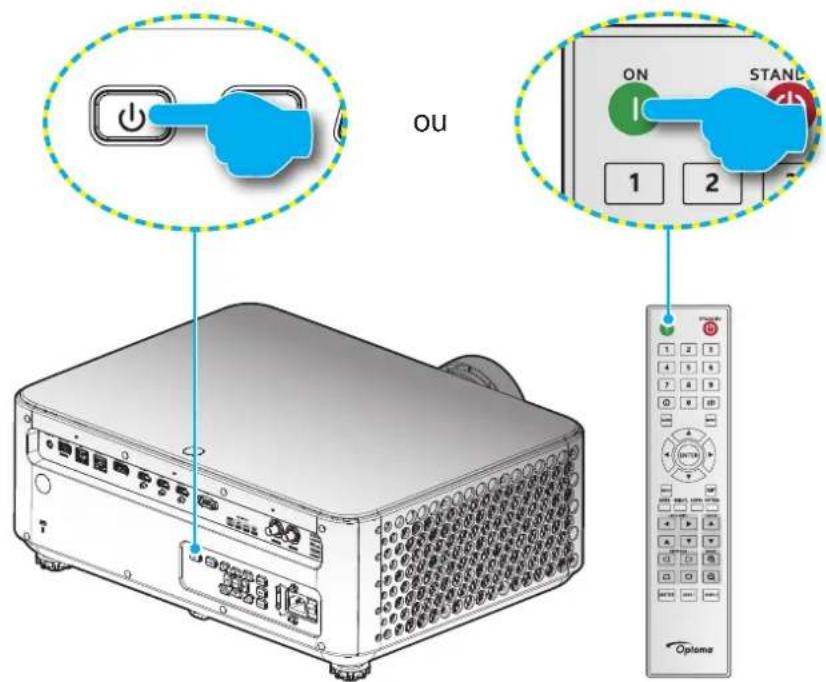 OPTOMA ZK1000 - Mise sous tension - 2