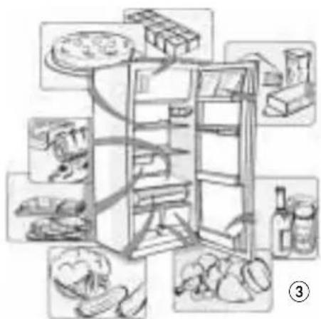 Atag KD60178BD - Conservation des aliments dans le compartiment réfrigérateur : - 1
