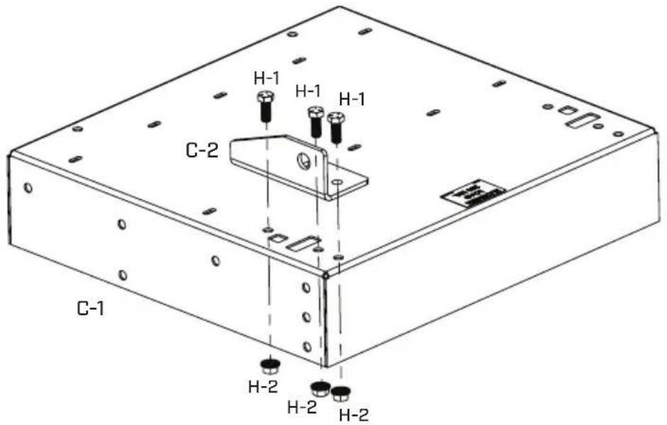 Chapin 6400 - ENSAMBLAJE DEL SOPORTE DE LA ESQUINA IZQUIERDA - 1