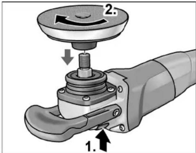Mirka PS 1437 - Attaching the tool holder - 1