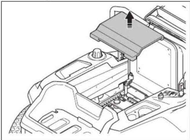 HUSQVARNA Z 342iF - So tauschen Sie die Sicherung für die Anschlussplatine aus - 2