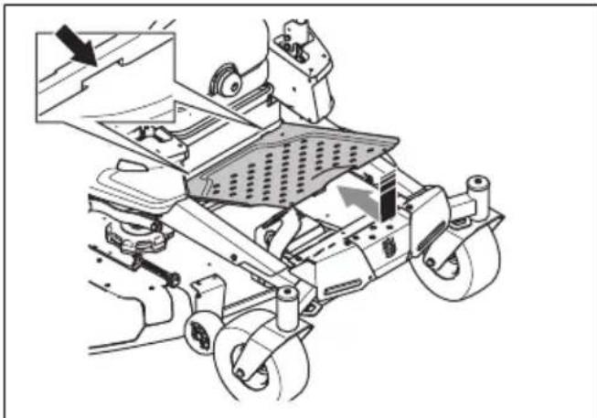 HUSQVARNA Z 342iF - So montieren Sie die Fußstütze - 1