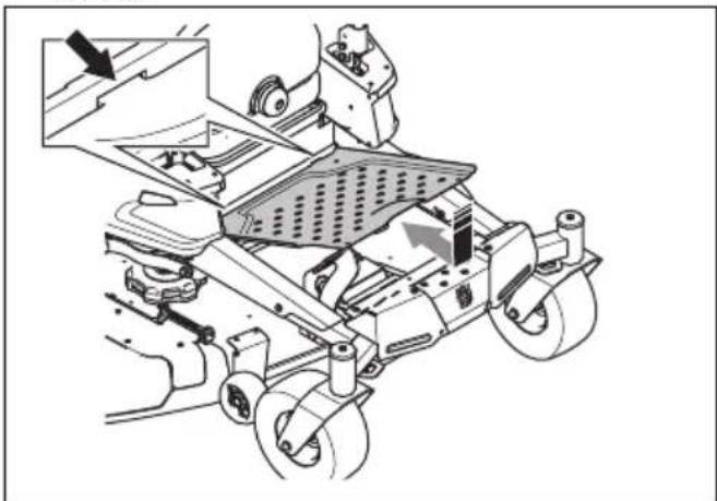 HUSQVARNA Z 342iF - De voetsteunplaat monteren - 1