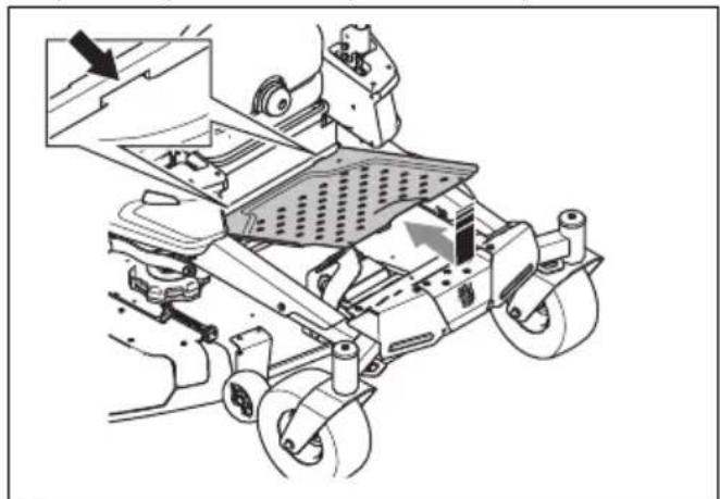 HUSQVARNA Z 342iF - Namestitev oporne plošće za noge - 1
