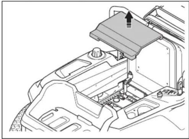 HUSQVARNA Z 342iF - De zekering voor de connectorkaart verrangen - 2
