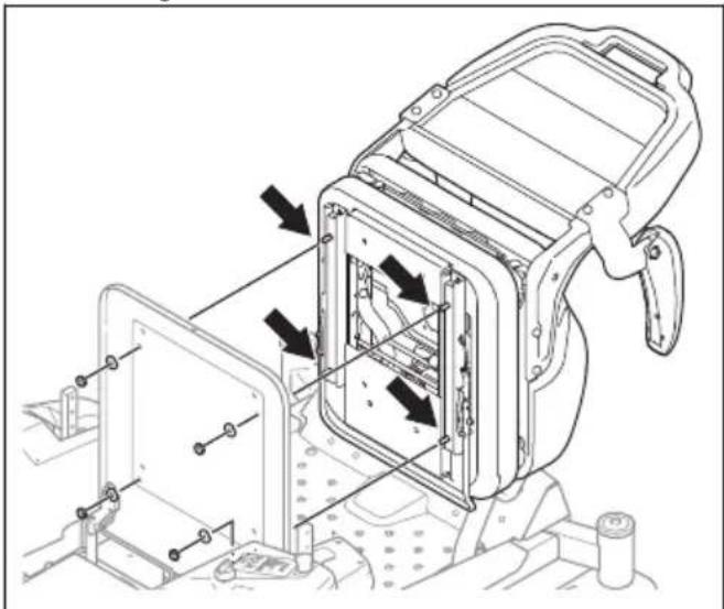 HUSQVARNA Z 342iF - De stoeil installeren - 1