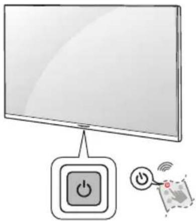 LG 55UK777H0UA - Mise sous tension du téléviseur - 1