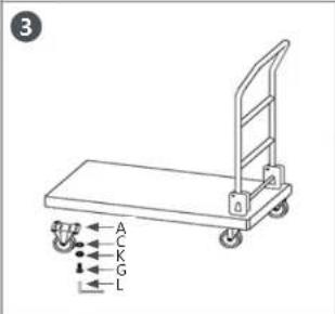 Royal Catering RCFT-1.1 - PLATFORM TROLLEY - 8