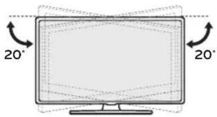 LG 50UK670H0UA - Réglage de l'angle du téléviseur afin d'optimiser le visionnement - 1