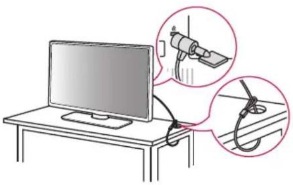 LG 50UK670H0UA - Utilisation du système de sécurité Kensington (en option) - 1