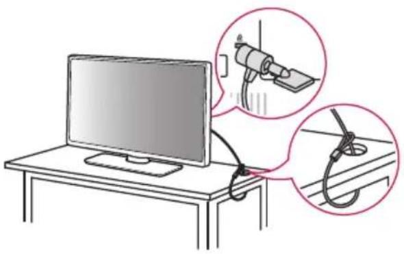 LG 50UK670H0UA - Using the Kensington Security System (optional) - 1