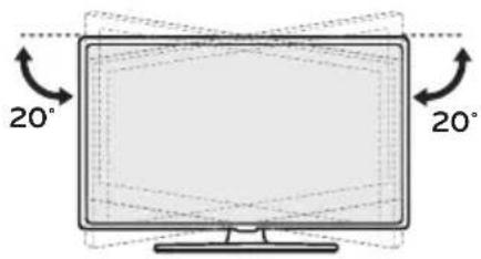 LG 50UK670H0UA - Adjusting the Angle of the TV to suit view - 1