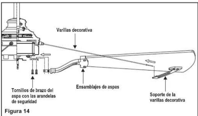 Progress Lighting P250098 - Cómo montar las aspas del ventilador (continuación) - 2