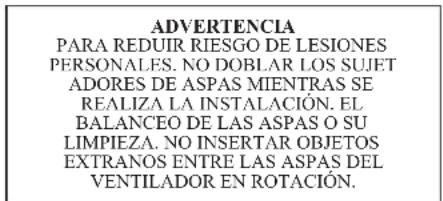 Progress Lighting P250098 - Balanceo de las Aspas - 1