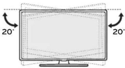 LG 50UK777H0UA - Réglage de l'angle du téléviseur afin d'optimiser le visionnement - 1