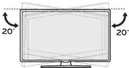LG 50UK777H0UA - Adjusting the Angle of the TV to suit view - 1