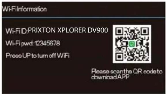 Prixton Xplorer DV900 - Scarica l'app e collega la rete Wi-Fi della fotocamera - 1