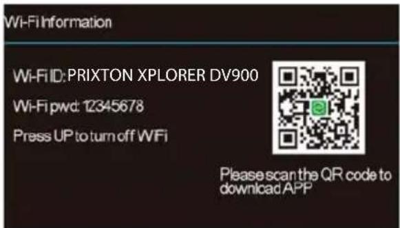 Prixton Xplorer DV900 - Download de app en verbind met het Wi-Fi-netwerk van de camera: - 1