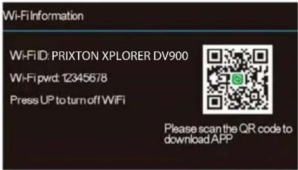 Prixton Xplorer DV900 - Descarga la aplicación y conecta la red Wi-Fi de la cámara. - 1