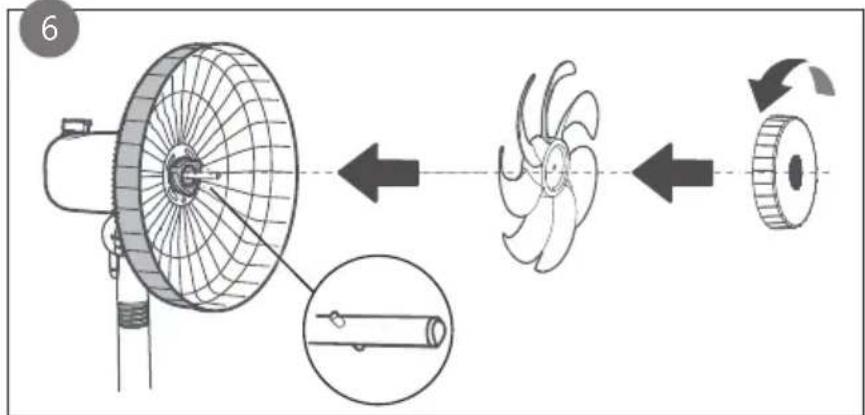 DOMO DO8159 - INSTALL THE FAN - 6