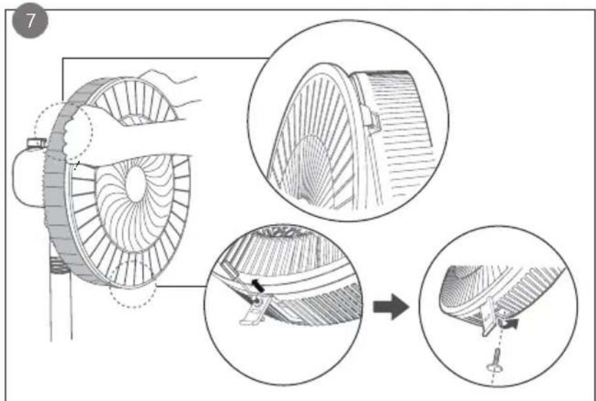 DOMO DO8159 - INSTALL THE FAN - 7