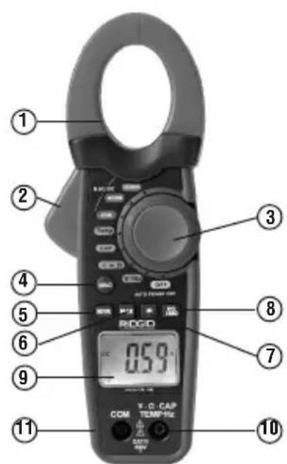 ① ② ③ ④ ⑤ ⑥ ⑦ ⑧ ⑨ ⑩ RDCD 0.59 COM TCM/RC V: D: CAP 11 10