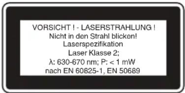 EINHELL TC-IT 550 - Speciální pokyny k laseru - 2