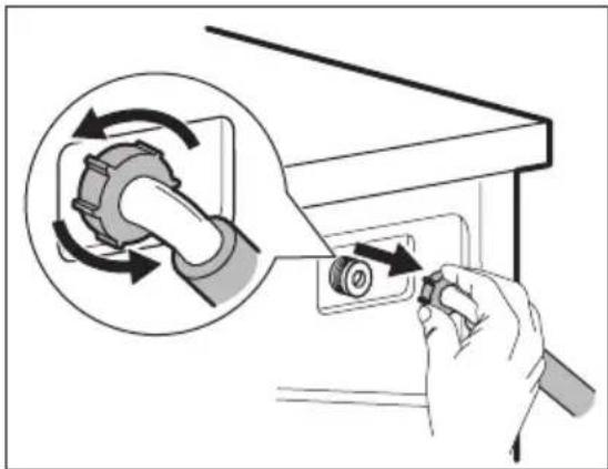 ARTHUR MARTIN AW6F4742AB - Cleaning the inlet hose and the valve filter - 2