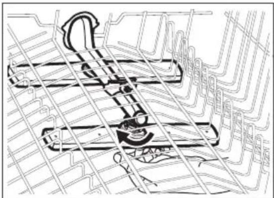 ARTHUR MARTIN ASA22100SX - Cleaning the upper spray arms - 2